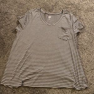 Grey Stripped T-Shirt